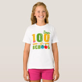 100日入学記念の女の子のTシャツ Tシャツ (正面フル)