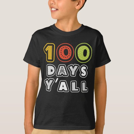 100日全おもしろい100日の学校 Tシャツ (正面)