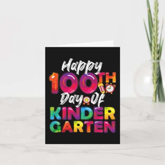 100日全学生先生ハッピー100日目Ki カード (正面)