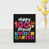 100日全学生先生ハッピー100日目Ki カード (黄色い花)