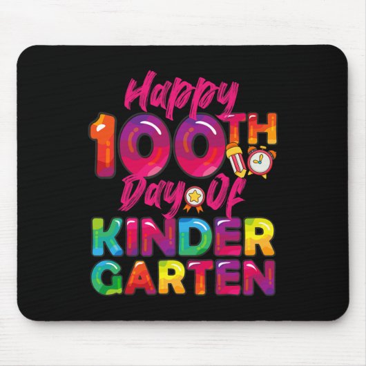 100日全学生先生ハッピー100日目Ki マウスパッド (正面)