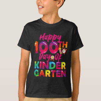 100日全学生先生ハッピー100日目Ki Tシャツ