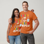 100日分のコーヒー 毎日繰り返し 100日間の学校 f tシャツ (ユニセックス)