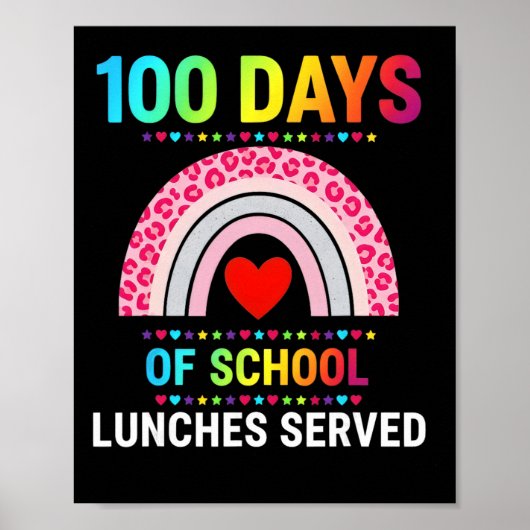 100日分の学校給食を彩るレインボーランチ ポスター (正面)