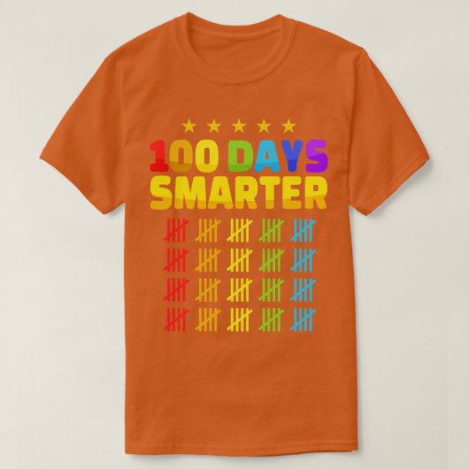100日在学頭が切れる100校日 Tシャツ (デザイン正面)