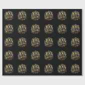 100日学びのスパークル笑顔 ラッピングペーパー (フラット)