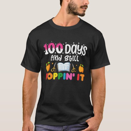 100日学んでまだまだポッピンスタイル Tシャツ (正面)