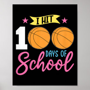 100日学校の女の子の100日私は学校の日 ポスター