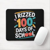 100日学校の学生先生Iは100日 マウスパッド (マウス)
