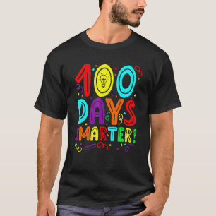 100日学校の幸せな100日100日頭が切れる先生 Tシャツ