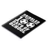 100日学校サッカーでドリブル ノートブック (左側)