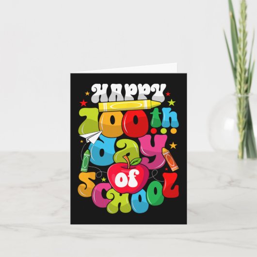 100日学校先生学生幸せ100日 カード (正面)