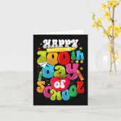 100日学校先生学生幸せ100日 カード (黄色い花)