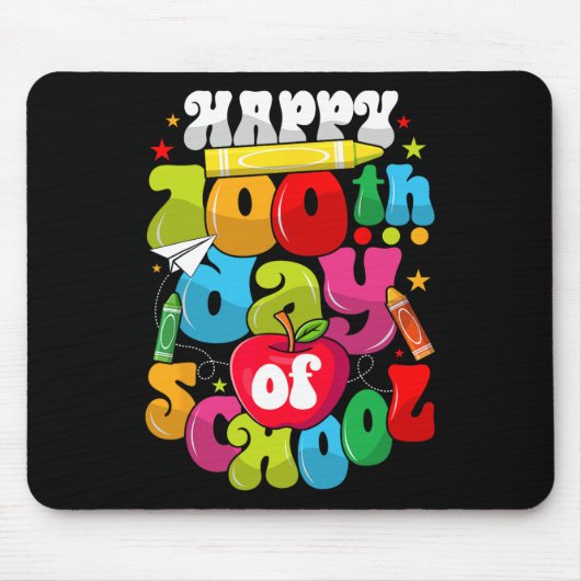 100日学校先生学生幸せ100日 マウスパッド (正面)