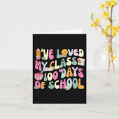 100日学校先生100thのために私のClを愛した カード (黄色い花)