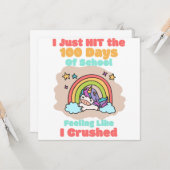 100日学校、私は100日を打ち、粉砕した カード (正面/裏面インサイチュ)