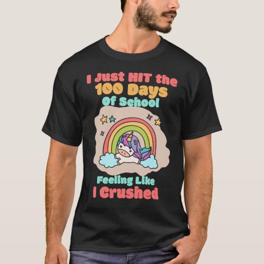 100日学校、私は100日を打ち、粉砕した Tシャツ (正面)