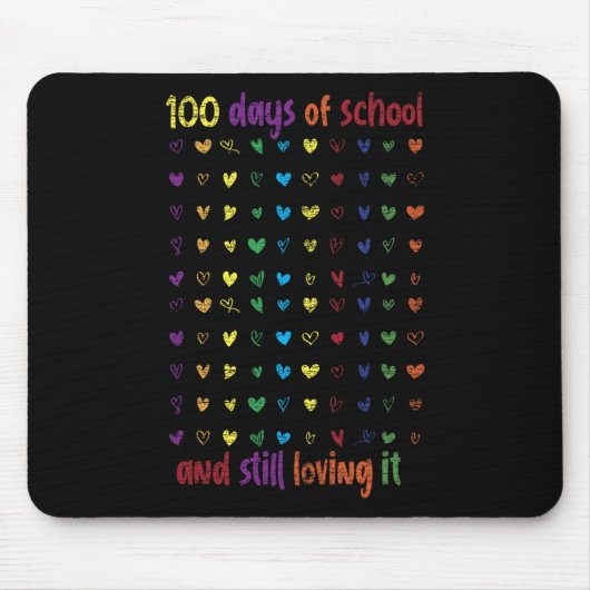 100日学生女子キッズギフト100日のScho マウスパッド (正面)