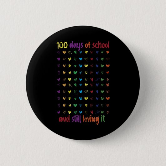 100日学生女子キッズギフト100日のScho 缶バッジ (正面)