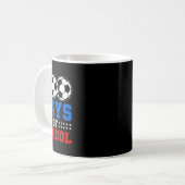 100日学生少年ガールズサッカー恋人100日 コーヒーマグカップ (正面左)