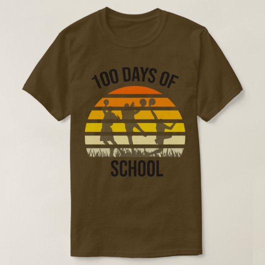 100日学生少年ガールズバスケットボール100日O Tシャツ (デザイン正面)