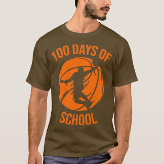 100日学生少年ガールズバスケットボール100日O Tシャツ