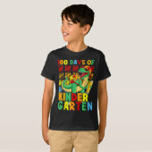 100日幼稚園の恐竜100日目 Tシャツ (正面フル)