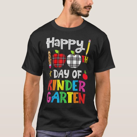 100日幼稚園ハッピースクール100日目 Tシャツ (正面)