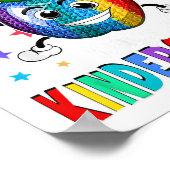 100日幼稚園ハッピー100日目ポー ポスター (角)