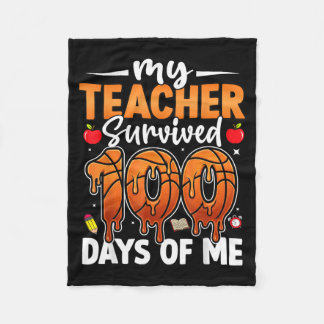100日後に卒業する先生 100th Day School フリースブランケット