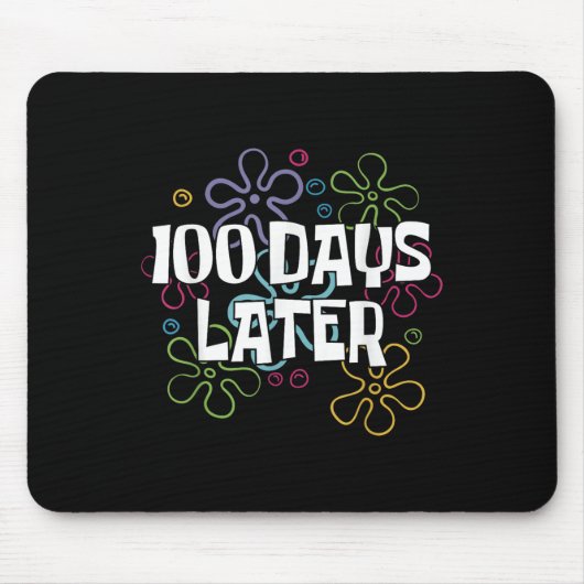 100日後のシャツ100日の学校先生 マウスパッド (正面)
