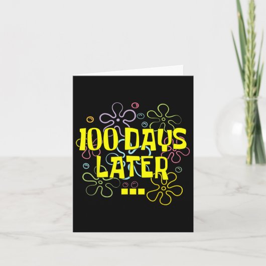 100日後の先生と100日目の カード (正面)