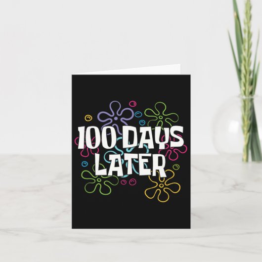 100日後100日学校先生100日 カード (正面)