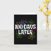 100日後100日学校先生100日 カード (黄色い花)
