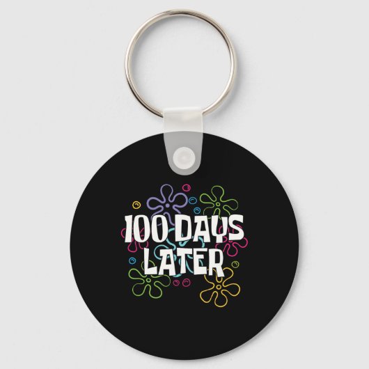100日後100日学校先生100日 キーホルダー (正面)