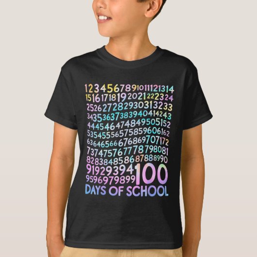 100日数学ナンバーズ100th Day Of School先生 Tシャツ (正面)