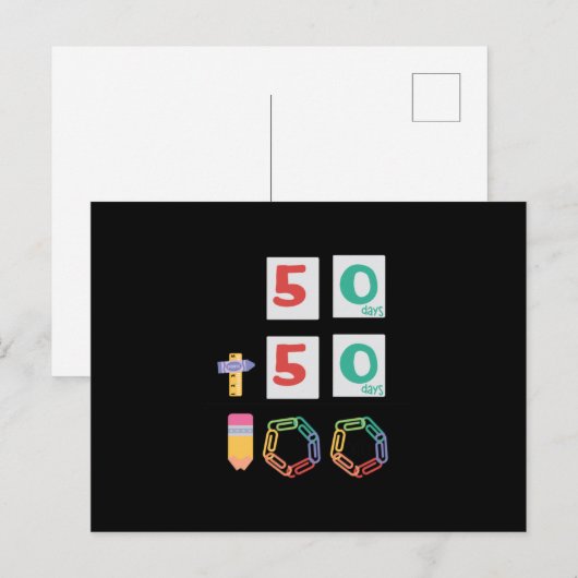 100日数 ポストカード (正面/裏面)