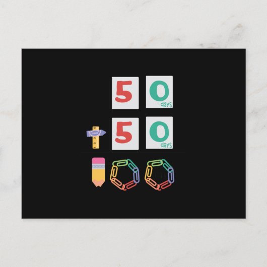 100日数 ポストカード (正面)