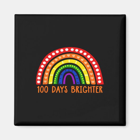 100日明るいおもしろい先生100日目 マグネット (正面)