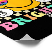 100日明るいスマイル顔100日目 ポスター (角)