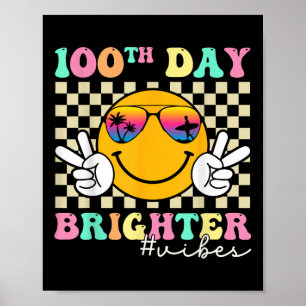 100日明るいスマイル顔100日目 ポスター
