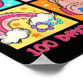 100日明るいレトロコケット100日目のScho ポスター (角)
