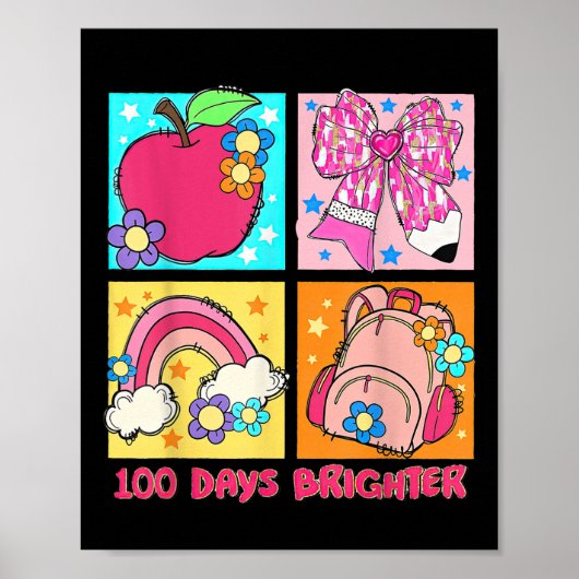 100日明るいレトロコケット100日目のScho ポスター (正面)