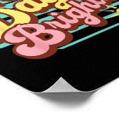 100日明るいレトロ先生キッズ100日のS ポスター (角)