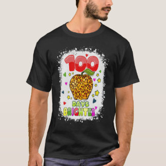 100日明るい先生キッズヒョウ Tシャツ