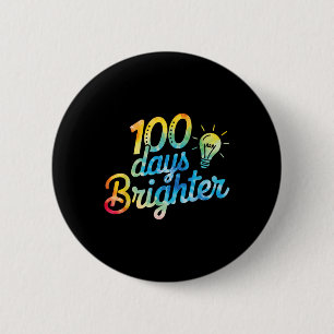 100日明るい先生キッズ100日目 缶バッジ