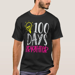 100日明るい先生学生Schoの100日 Tシャツ