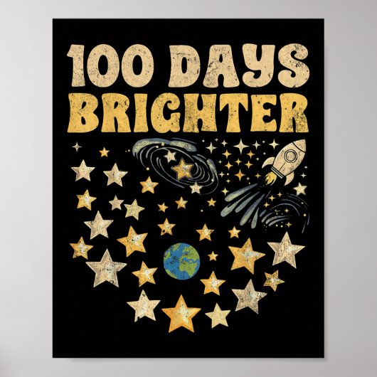 100日明るい子供100日学校の星 ポスター (正面)