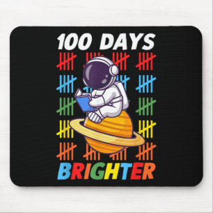 100日明るい宇宙宇宙飛行士100日目 マウスパッド