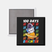 100日明るい宇宙宇宙飛行士100日目 マグネット (正面/裏面)